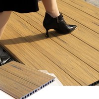 Planche composite co-extrudée pour terrasse extérieure, imperméable, pour jardin, vente en gros d'usine, terrasse sans joint en WPC