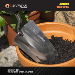 551032 Truelle de jardin robuste en acier inoxydable avec poignée ergonomique pour la plantation, le creusement et le désherbage - Product Image 2