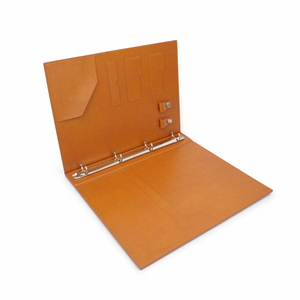 TRONG DONG RB03 OEM ODM Manufacturer Custom Logo Premium 3 <b>Ring</b> <b>Binder</b> Portfolio with Slipcase Business Document Folder - Product Image 5