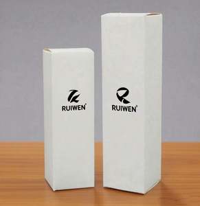 Boîte cadeau en papier pliante à double insert, personnalisée, haut de gamme, en matériaux recyclés, avec gaufrage et revêtement UV - Product Image 3