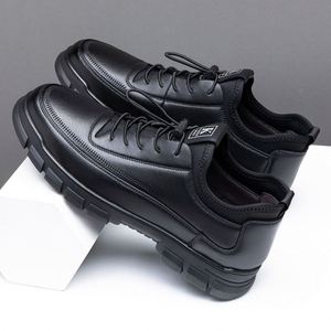 Popular <b>Men</b> <b>Shoes</b> Low Top Versatile Casual Leather <b>Shoes</b> Durable Sports Style Thick Soled Suitable for Daily <b>Work</b> and O - Product Image 3