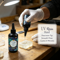 Résine UV en gros pour le bricolage, anti-jaunissement, faible odeur, en flacons, pour la fabrication de bijoux, le moulage artisanal et le revêtement de surfaces de table