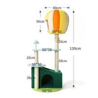 Tour de grattoir pour chat en lin écologique jouets pour chat arbre animaux de compagnie hamac poteau cadre d'escalade planche à gratter