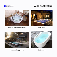 Hongsheng HT-B283 2 Inch White Spigot Spa Manifold Distributor Pipa PVC untuk Hot Tub, Pemasangan Mudah, Garansi 5 Tahun