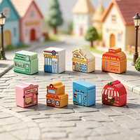 Figurines miniatures en résine assorties en gros pour vitrine de magasin, accessoires de maison de poupée pour micro-paysages et loisirs créatifs DIY