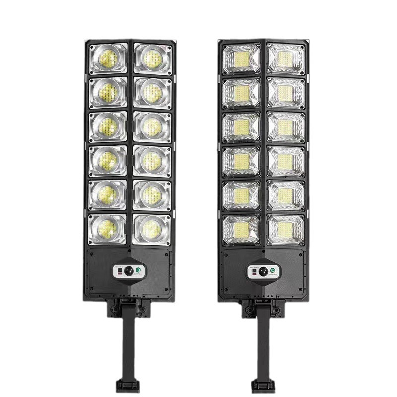 GOBO New Outdoor Waterproof Ip67 ABS 600w All in One Radar Sensor Solar Panel Street Light With Remote Control .