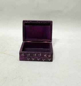Handcrafted <b>wooden</b> jewelry <b>box</b> designed for elegant storage and gifting This decorative <b>keepsake</b> <b>box</b> - Product Image 3