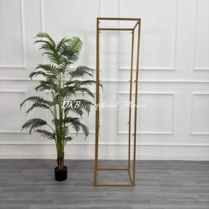 Support à fleurs en métal doré pour centre de table, support à fleurs de haute qualité pour la décoration d'événements, présentoir floral pour fête - Product Image 3