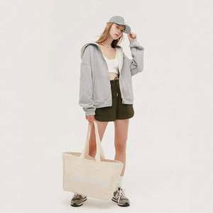 Wholesale Eco-Friendly Cotton Canvas Shopping Tote Bag Custom Printed Logo Recycled Grocery Handbag - Product Image 2