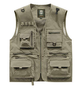 سترة عمل رجالية متعددة الاستخدامات للبيع بالجملة عبر الحدود، ملابس ترفيهية للعمل والأنشطة الخارجية وتسلق الجبال، بدون أكمام، دافئة ومتعددة الوظائف - Product Image 2