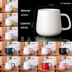 Tasse à café et mug en céramique blanche, personnalisable avec logo, cadeau promotionnel, fabriqué en Chine. - Product Image 6