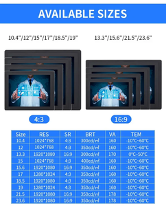 Nuovo Monitor <span class=keywords><strong>Touch</strong></span> PCAP da 24 Pollici con Schermo Capacitivo, Montaggio a Parete, Monitor LED Industriale per Uso Aziendale - Product Image 6