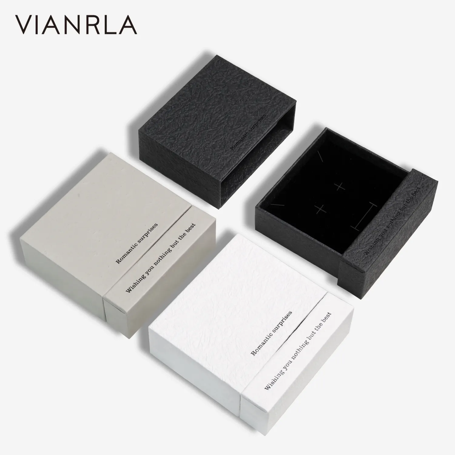 VIANRLA коробка для хранения ювелирных изделий 96*96*36 мм бумажная Подарочная коробка для сережек кольцо модная шкатулка для ювелирных изделий экологически чистые материалы