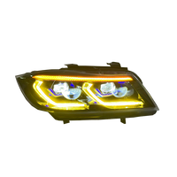 Phares bicolores pour BMW E90 Série 3 2005-2012 E90 320i 325i 330i 335i Jaune Blanc DRL Phare LED