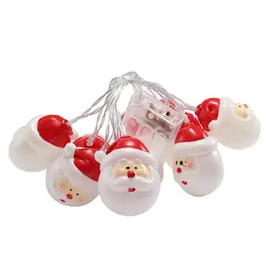 Hot Selling Santa Sneeuwpop Batterij Aangedreven Led Fairy Decoratie Kerst Licht