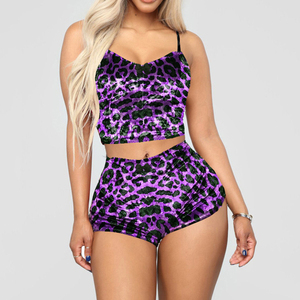 Set di pigiami caldi in velluto da <span class=keywords><strong>donna</strong></span> taglie forti con decorazione in pizzo biancheria intima Sexy da <span class=keywords><strong>donna</strong></span> <span class=keywords><strong>sfilata</strong></span> di moda - Product Image 2
