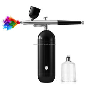 Machine à compresseur d'airbrush automatique sans fil USB avec écran LCD intelligent pour nail art, peinture de gâteaux, <span class=keywords><strong>tatouage</strong></span> permanent, maquillage, pistolets de pulvérisation à airbrush - Product Image 3