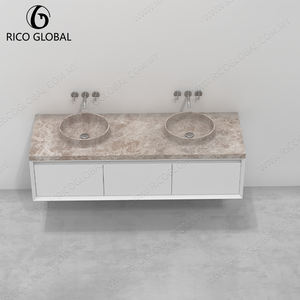Meuble-lavabo de salle de bain en marbre durable et écologique fabriqué à partir de matériaux recyclés - Product Image 1