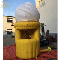 Kiosque à crème glacée gonflable de haute qualité pour la publicité des magasins de boissons et kiosque à crème glacée sur pied personnalisé