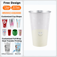 Vaso de Aluminio que Cambia de Color con Logotipo Personalizado, Certificado por BSCI, de Fábrica con 30 Años de Experiencia, Vaso de Aluminio Sensible al Calor