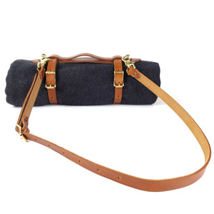 Blanket leather straps and tie straps, outdoor <b>exercise</b> and yoga carrying straps, storage <b>rope</b>, adjustable PU leather buckle - Product Image 1