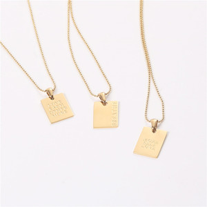 <span class=keywords><strong>Collier</strong></span> personnalisé en acier inoxydable plaqué or avec gravure personnalisée, <span class=keywords><strong>collier</strong></span> carré personnalisé, <span class=keywords><strong>collier</strong></span> avec <span class=keywords><strong>plaque</strong></span> carrée personnalisée - Product Image 5