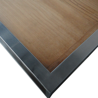 Chine Usine En Gros 304/201 Table De Travail Commerciale En Acier Inoxydable 2 Couches Table De Travail De Laboratoire Avec En Bois
