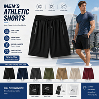 Shorts Essentiels Personnalisables avec Logo pour Hommes – Vêtements de Sport avec Poches Zippées, Idéaux pour la Course, le Basketball, le Streetwear et les Tenues Actives – Fabrication OEM