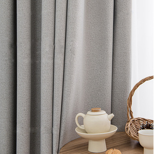 Tissus de rideaux très demandés, de haute qualité, occultants, gris, en rouleaux, pour le salon - Product Image 1