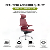 Chaise de bureau de luxe, chaise de bureau ergonomique en cuir, chaise de direction moderne, chaise pivotante confortable pour le bureau