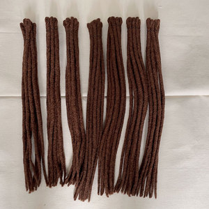 Vente en gros Fait à la Main 100% Cheveux Humains Naturels Doux Coloré #30 Couleur 1.2cm Taille Afro Crépus Bouclés Crochet <span class=keywords><strong>Dreadlocks</strong></span> Extensions - Product Image 2