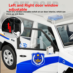 Modèle de <span class=keywords><strong>voiture</strong></span> en alliage Diecast 1:18 classiques Pajero avec son et lumière, portes ouvrables, jouet de collection, modèle de <span class=keywords><strong>voiture</strong></span> à collectionner - Product Image 4