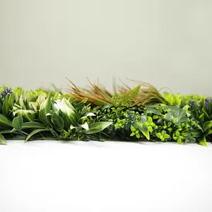 ZC высокое качество подгонять 3d Искусственные растения стены джунглей панели вертикальный сад зеленый