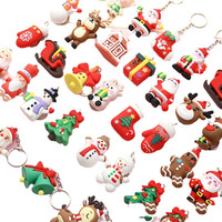 Vente en gros de porte-clés en PVC souple mignon pour enfants, petit arbre de Noël, porte-clés wapiti, pendentif, accessoires, cadeau de Noël d'été