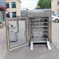 Four à fumage automatique à gaz haute efficacité pour bœuf, poulet, viande, poisson, tofu, saucisses, machine à fumage industrielle en acier inoxydable 304