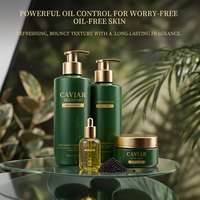 Ensemble de soins capillaires au caviar de qualité supérieure, réparation en profondeur, brillance lissante, contrôle du sébum, parfum longue durée, fabricant OEM professionnel