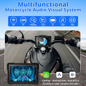 Tout-en-un 5-Inch Wireless Carplay and Android AutoGPS Recorder for Motorcycles New Condition <span class=keywords><strong>Cross</strong></span>-Border - Product Image 2