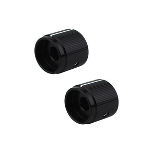 Op maat gemaakte CNC-gefreesde aluminium gitaarknoppen met vlakke bovenkant - 6mm schacht, vervanging voor potentiometer - Product Image 1
