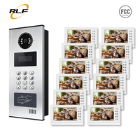 Système d'interphone vidéo pour entrée sécurisée d'immeubles multi-appartements avec clavier mécanique RFID et contrôle d'accès par mot de passe