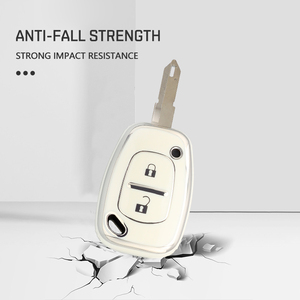 Étui de protection pour clé de voiture en TPU à <span class=keywords><strong>2</strong></span> boutons, pour Renault <span class=keywords><strong>Kangoo</strong></span> Traffic Master, accessoires de protection sans clé - Product Image 5