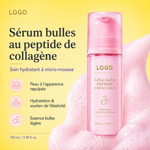 Suero Facial Avanzado con Burbujas, Hidratante, Reafirmante, Iluminador, Reduce Líneas Finas, Colágeno, Péptidos, Ácido Hialurónico, para Piel Seca - Product Image 4