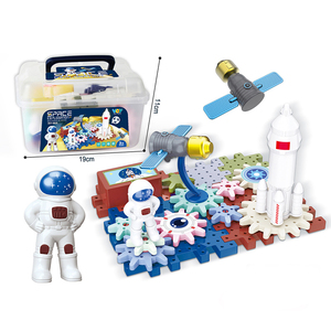 EPT 31 piezas <span class=keywords><strong>espacio</strong></span> aeroespacial engranaje giratorio bloques de construcción niños conjunto juguetes bloque juguete para niños - Product Image 1