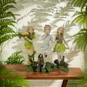 Fata Beauty ragazze decorazioni da giardino graziose statuette da donna in poliresia ornamenti gnomo tema casa accessori