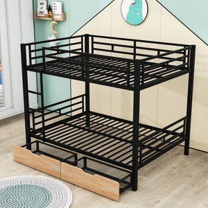 Pilio Twin Metal Full Over Carton Package Storage <span class=keywords><strong>Snoo</strong></span> Bed Lit superposé en métal avec 2 tiroirs et échelle, intérieurs royaux - Product Image 2