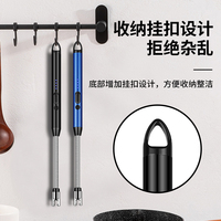 Vente en gros de briquet électrique rechargeable par USB, bougie à flamme en métal/torche de maison/cuisine pour barbecue et camping