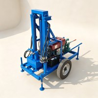 Machine de forage rotative électrique/diesel de qualité supérieure, durable, pour le forage de puits d'eau géothermique, haute productivité, facile à utiliser