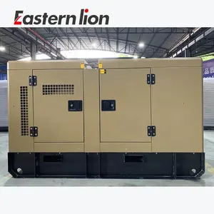 Easternlion 60KW 75KVA Dirancang Oleh Denyo 3 Fase 400V Alternator Tanpa Sikat Pendingin Air Diesel Senyap Harga Generator 75KVA