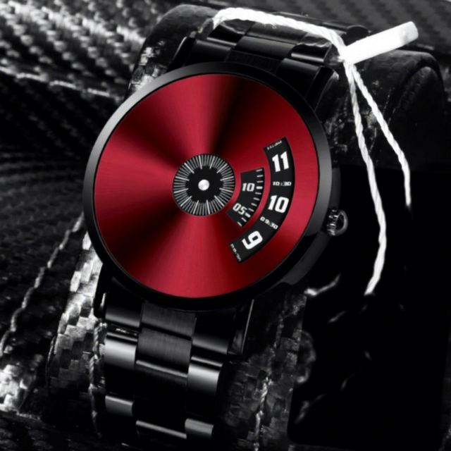 New Genuine Star Steel Watch Black Technology Fashionable Quartz Movement Band 5mm Alloy Pointer for Men's