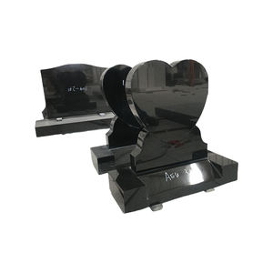 Monuments modernes en <span class=keywords><strong>granit</strong></span> et marbre de style américain Pierre tombale en pierre naturelle Coeur Mémorial Cimetière Jardin - Product Image 2