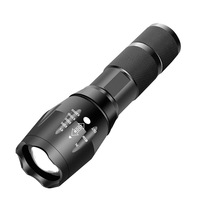 Nouvelle lampe torche LED haute intensité en aluminium T6 transfrontalière, rechargeable par USB, IP44, multifonction, avec batterie externe et zoom optique pour l'extérieur